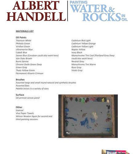 Handellwaterandrocksmateriallist